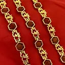Bracelet FST44 Gold Finish Rakhi Set (3)
